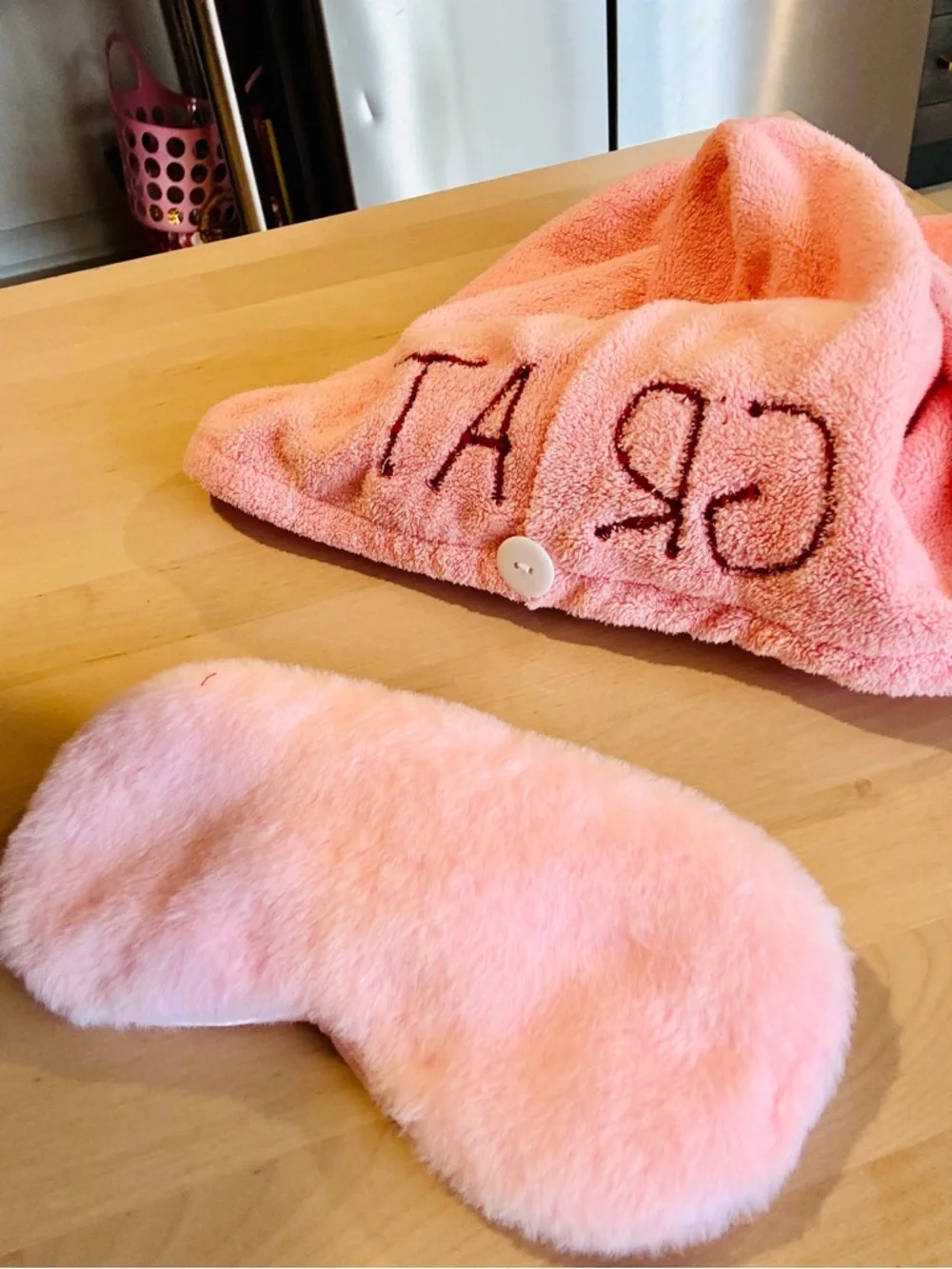 Personalized Self-Care Spa Set – Towel, Sleep Mask & Custom Embroidered Bag